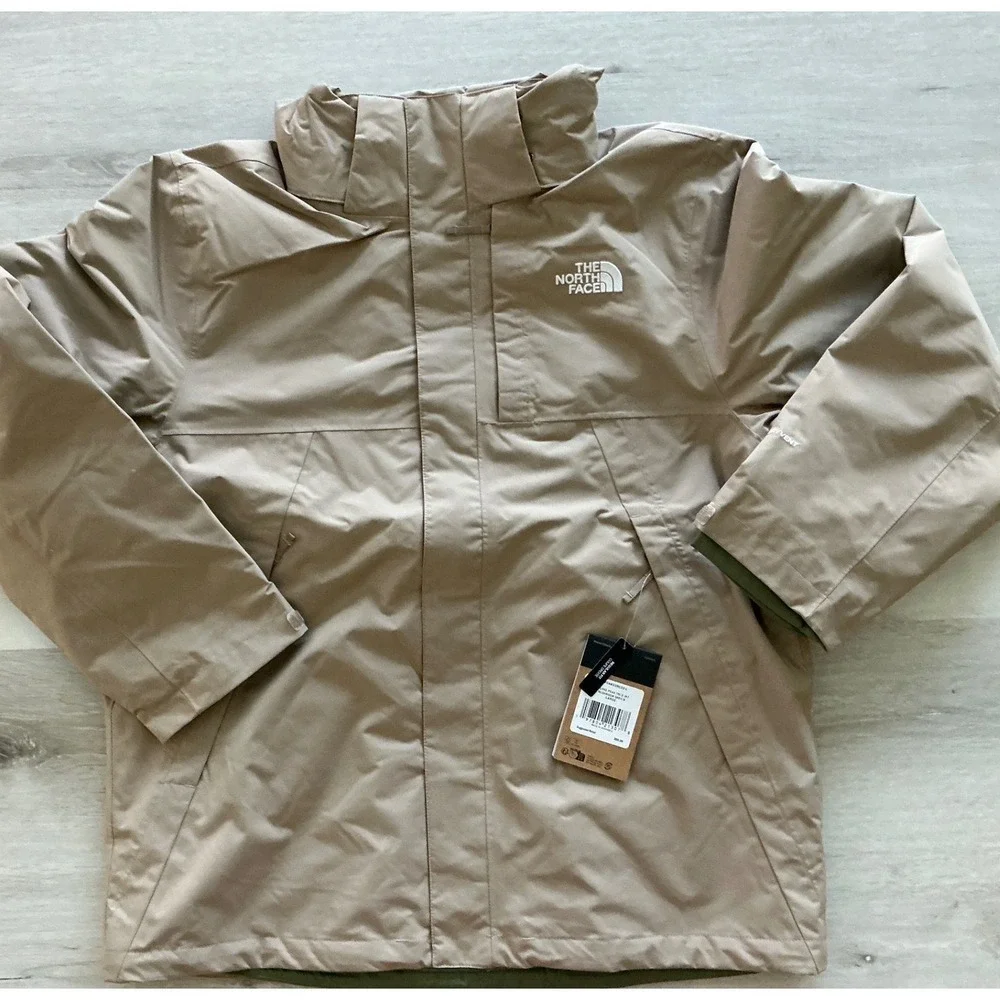 The North Face Lone Peak Triclimate 2 Jacket Mushroom Grey Large‎ New With Tags